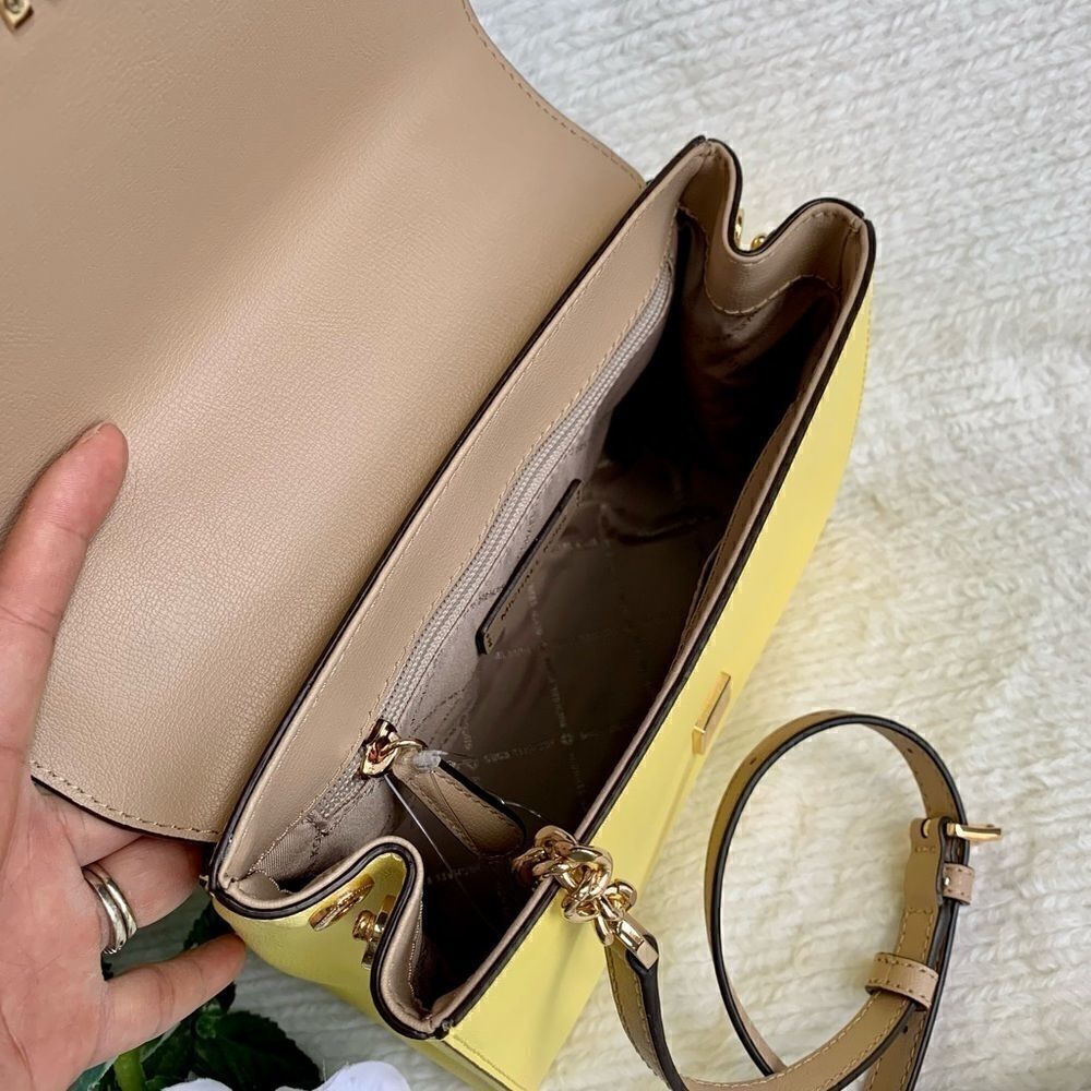 NWT MICHAEL KORS Mott Medium Leather Satchel - Picture 9 of 16